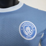 2026/27 Man City Home Blue Player Version Soccer Jersey
