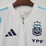 2026/27 Argentina White Training Sweater 背后带三横AD
