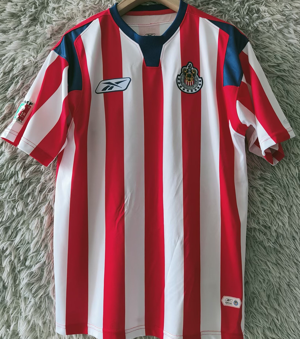 2004/2005 Chivas Home Red White Retro Soccer Jersey