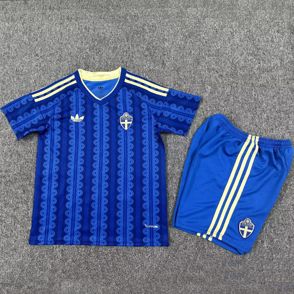 2026/27 Sweden Away Blue Kids Soccer Jersey