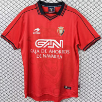 1998/1999 Osasuna Home Red Retro Soccer Jersey