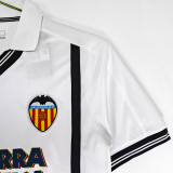 2000/01 Valencia Home White Retro Soccer Jersey