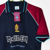 1999 West Ham X Iron Maiden Black Retro Jersey (Number 7)