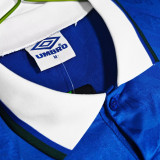 1991/93 Brazil Away Blue Retro Soccer Jersey