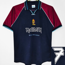 1999 West Ham X Iron Maiden Black Retro Jersey (Number 7)