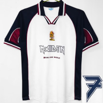 1999 West Ham X Iron Maiden White Retro Jersey (Number 7)