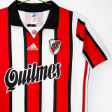 1999/2000 River Plate Red White Retro Soccer Jersey