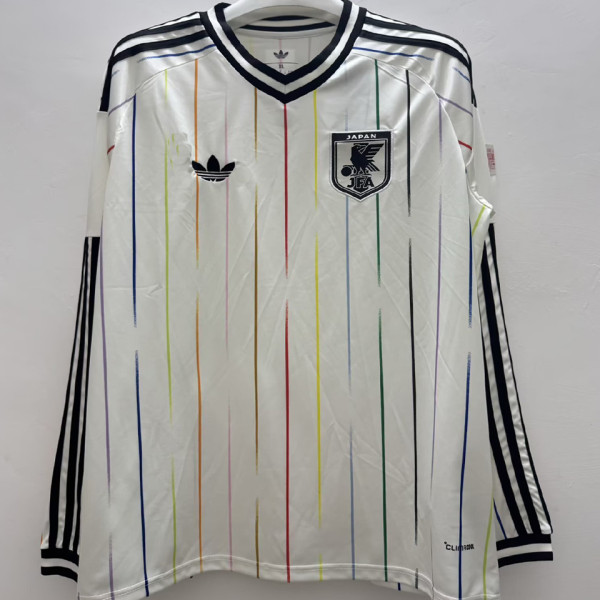 2026/27 Japan Away White Fans Long Sleeve Soccer Jersey