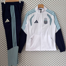 2026/27 Argentina White Windbreaker Jacket  （A Set）