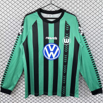 1994/1995 Wolfsburg Away Green Long Sleeve Retro Jersey