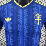 2026/27 Sweden Away Blue Player Version Soccer Jersey