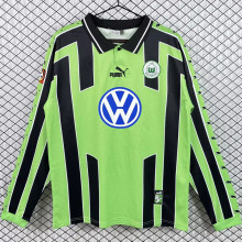 1999/2000 Wolfsburg Away Green Long Sleeve Retro Jersey