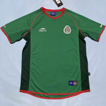 2000 Mexico Green Retro Soccer Jersey