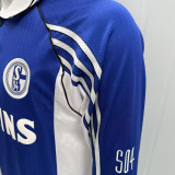 1998/2000 Schalke 04 Blue Retro Long Sleeve Soccer Jersey