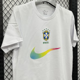 2026/27 Brazil White Casual Pure Cotton T-Shirt