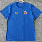2026/27 Colombia Retro Style Pure Cotton T-Shirt 队微 红色