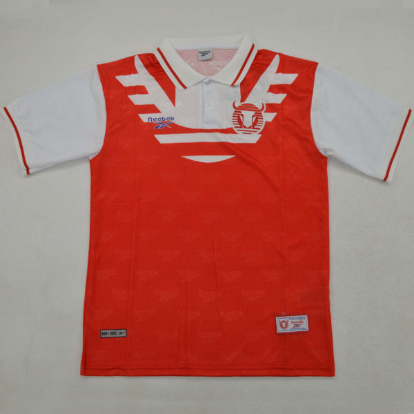 1997/1998 Toros Neza Home Red Retro Fans Soccer Jersey