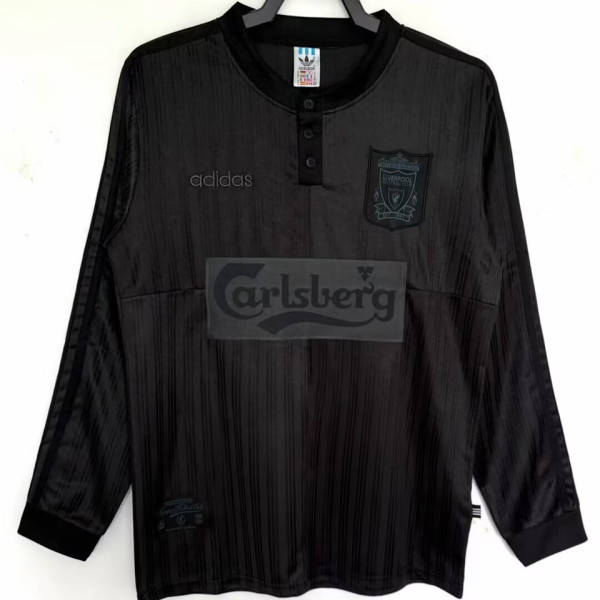 1995/1996 LFC Special Edition Black Retro Long Sleeve Soccer Jersey
