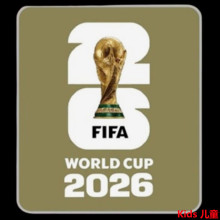 橡胶 儿童 FIFA WORLD CUP 2026 Rubber Kids Patch Right Patch 右臂章 金底白字 (You can buy it alone OR tell us which jersey to print it on. )