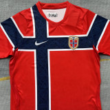 2026/27 Norway Home Red Fans Soccer Jersey  (Have Right Patch 有右臂章 白底黑字）