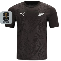 2026/27 New Zealand Away Black Fans Soccer Jersey  (Have Right Patch 有右臂章 白底黑字）