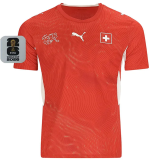 2026/27 Switzerland Home Red Fans Soccer Jersey (Have Right Patch 有右臂章 白底黑字）