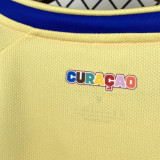2026/27 Curacao Away Fans Soccer Jersey 库拉索 (Have Right Patch 有右臂章 黑底白字）