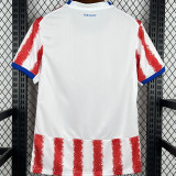 2026/27 Paraguay Home Red White Fans Soccer Jersey (Have Right Patch 有右臂章 黑底白字）
