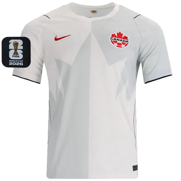 2026/27 Canada Third White Fans Soccer Jersey (Have Right Patch 有右臂章 黑底白字）