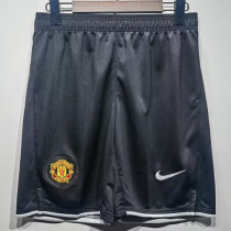 2007/2008 M Utd Black Retro Shorts Pants