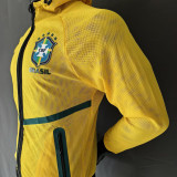 2026/27 Brazil Double Layered Windbreaker  (Size is Slightly Small ,Please Purchase a Large Size)