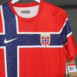 2026/27 Norway Home Red Player Version Soccer Jersey