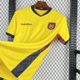 2026/27 Ecuador Home Yellow Fans Soccer Jersey