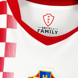 2026/27 Croatia Home Fans Soccer Jersey 背后有格子