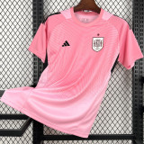 2026/27 Spain Goalkeeper Pink Fans Soccer Jersey