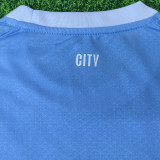 2026/27 Man City Home Player Version Kids Soccer Jersey 球员版童装