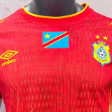 2026/27 Congo DR Third Red Player Version Soccer Jersey  民主刚果