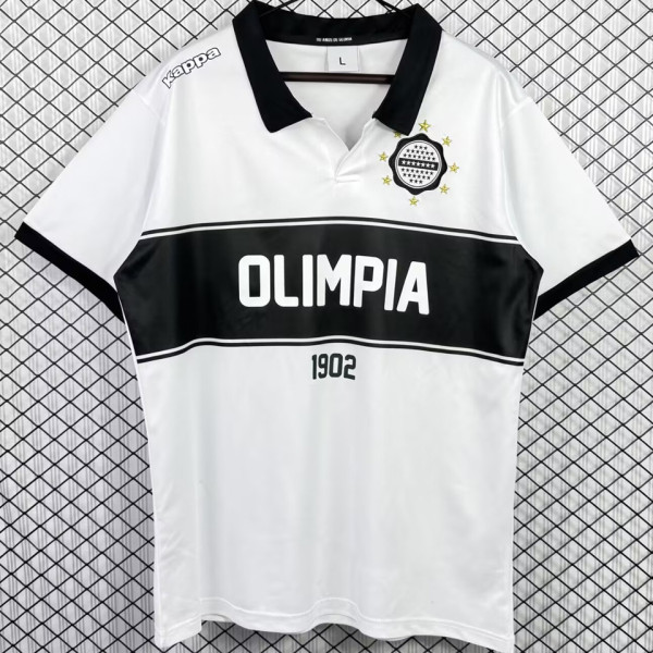 2012 Club Olimpia Home White Retro Soccer Jersey
