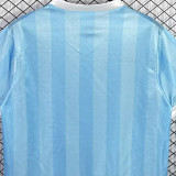 1990 Uruguay Home Blue Retro Soccer Jersey