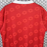 1990 Costa Rica Home Red Retro Soccer Jersey