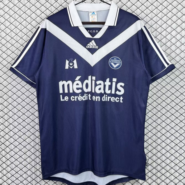 1999/2000 FC Girondins de Bordeaux Home Retro Soccer Jersey
