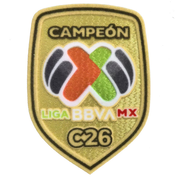 CAMPEON LIGA MX C26 Patch 蓝﻿十字胸前C26章  (You can buy it alone OR tell us which jersey to print it on. )