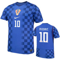 MODRIĆ #10 Croatia Away Blue Fans Soccer Jersey  2026/27