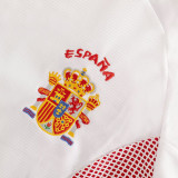 2002 Spain Away White Retro Soccer Jersey