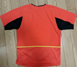 2002 Belgium Home Red Retro Soccer Jersey
