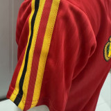 1990 Belgium Home Red Retro Soccer Jersey