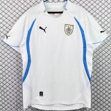 2010 Uruguay Away White Retro Soccer Jersey