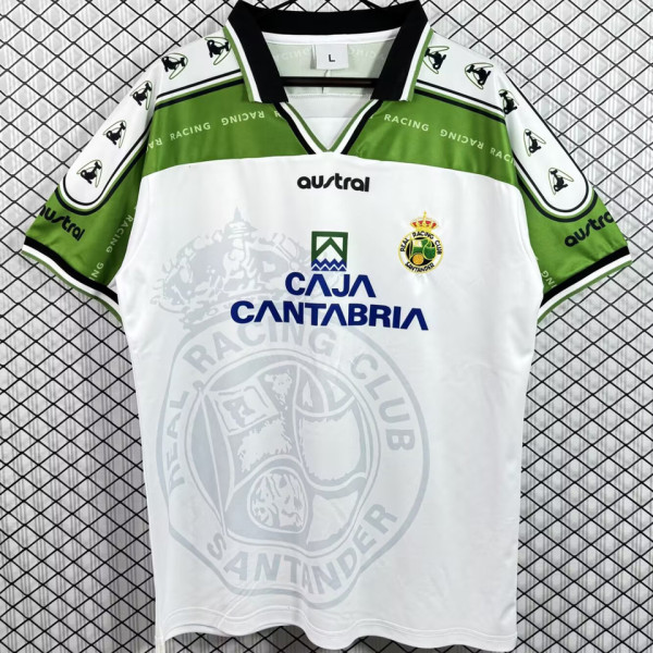 1997/1998 Racing Santander White Retro Soccer Jersey 桑坦德竞技