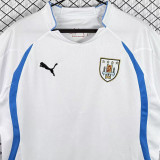 2010 Uruguay Away White Retro Soccer Jersey