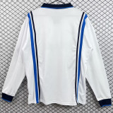 1997/1998 Napoli Away White Retro Long Sleeve Soccer Jersey
